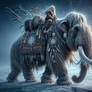 Woolly Mammoth Journey Through Twilight Snow