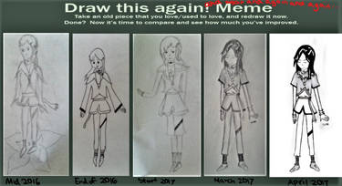 Draw it again and again and again and again meme