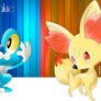 Froakie, Fennekin, Chespin