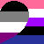 Asexual Genderfluid Couples Half Heart Icon Right