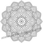 Preview 6 - Mandala - Coloring Book For Adults