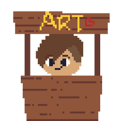 Me selling art x3