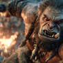 Fierce Orc Warrior in Battle