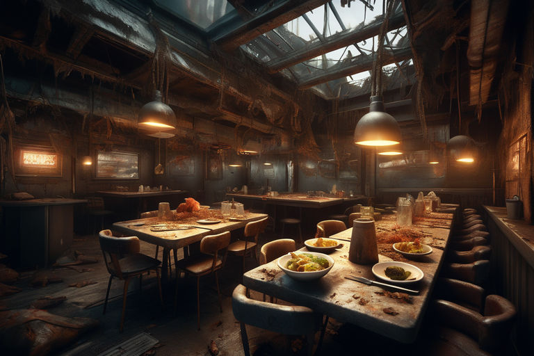 Apocalyptic Buffet Photograph-of-post-apocalyptic-restaurant-meal-fir by Giugus46 on ...