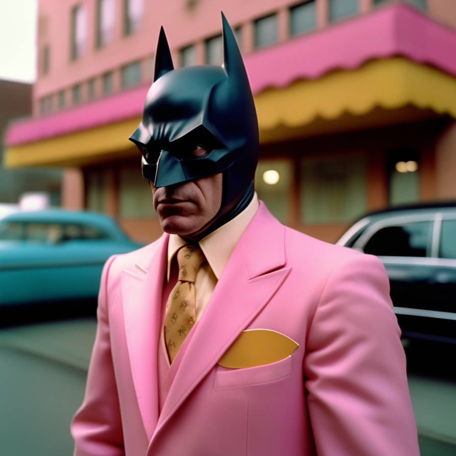 Batman Rosa Batman-con-traje-rosa-gtico-dorado-neoclsico-elega by Giugus46 on ...