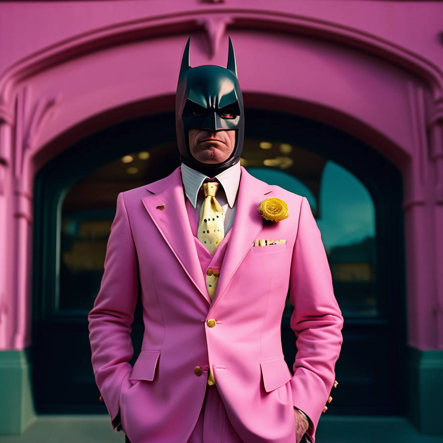 Batman Rosa Batman-con-traje-rosa-gtico-dorado-neoclsico-elega by Giugus46 on ...