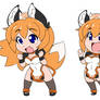 Excited Chibi Sandy by Nekonny