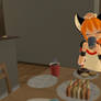 Sipping Foxy Coffee by Nekonny in VRChat