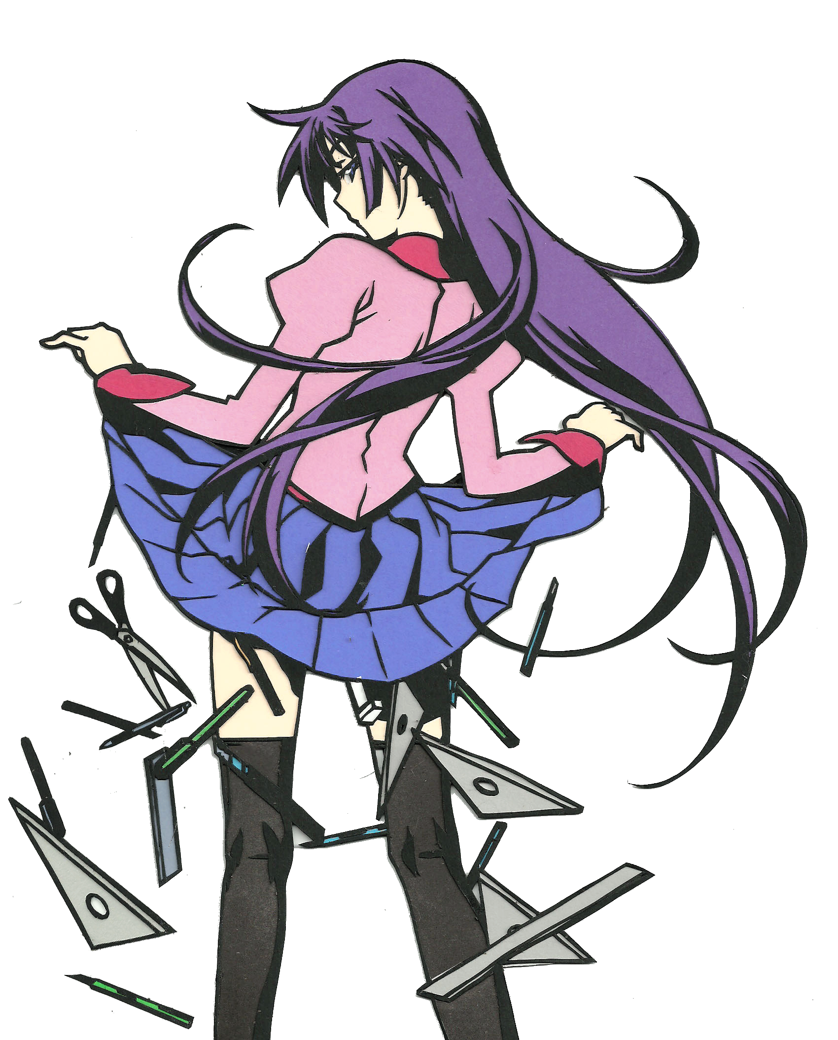 Papercut: Hitagi Senjougahara Full Color ver.