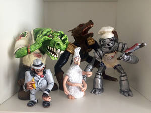 2000AD Sculpey model collection