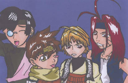 Saiyuki -- On MS Paint xD