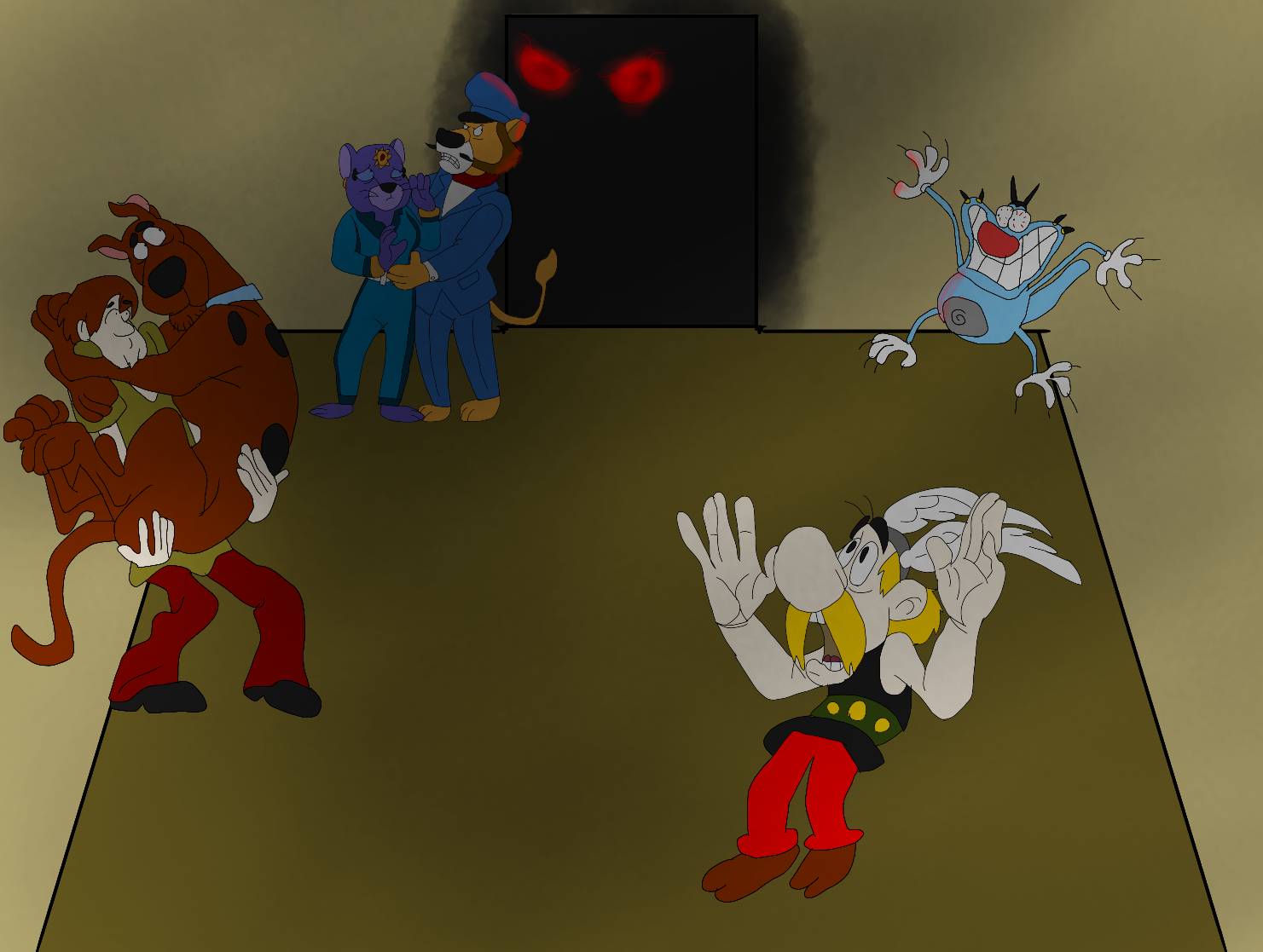 Character Scared Random Deviantart Cartoons Character Scared the Monster by JakubMacekCZ on DeviantArt