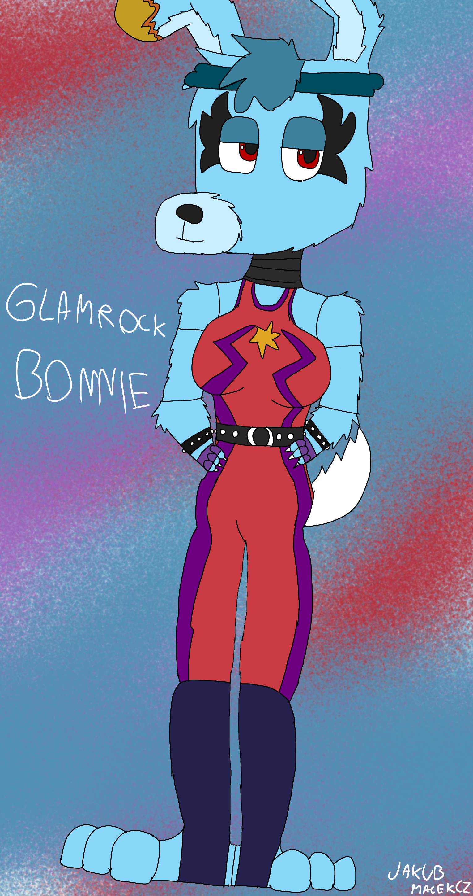 Glamrock Bonnie [Fanart  Fnaf:SB] by KimmarionSA on DeviantArt