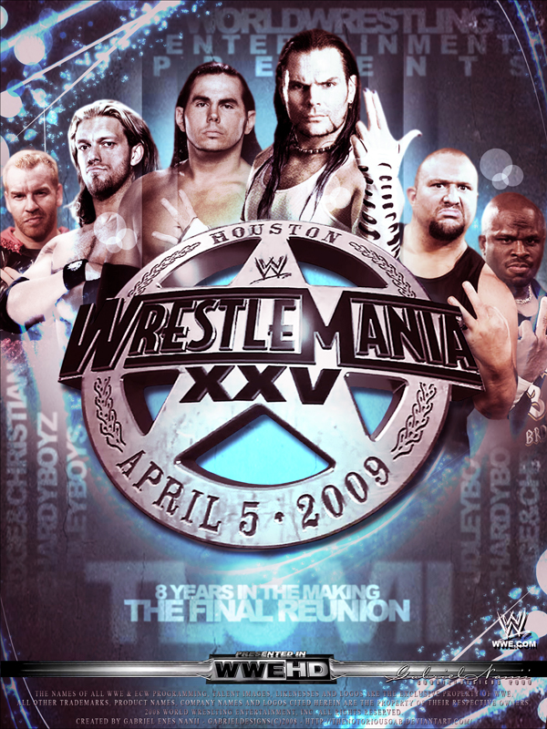 wrestlemania 25 poster