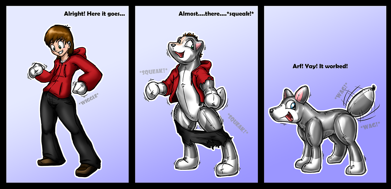 Tom Rubber Toy Husky Transformation