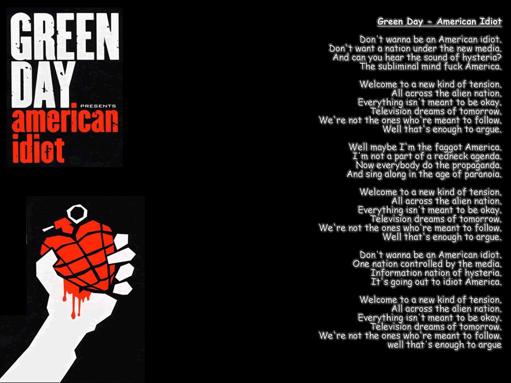 GreenDay American Idiot by luke702 on DeviantArt GreenDay American Idiot by luke702 on DeviantArt
