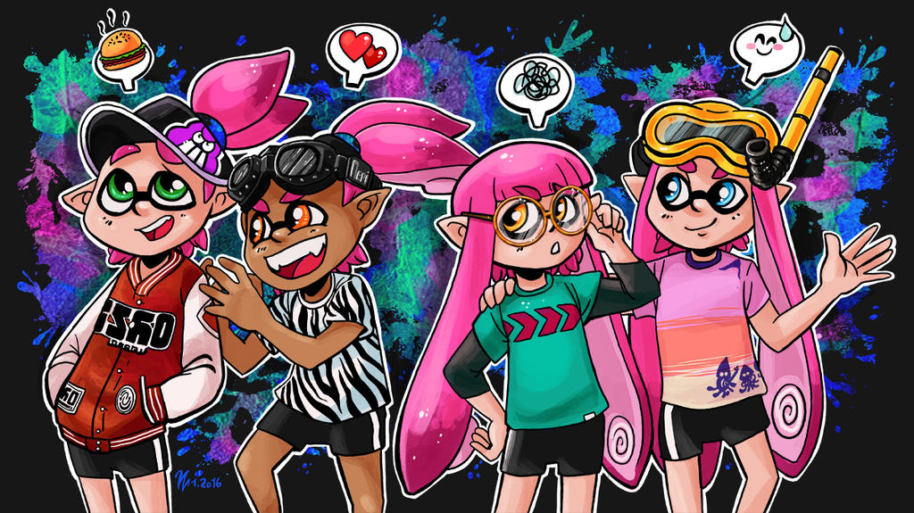 Splatoon - Team Pink Punk by NEPi on DeviantArt
