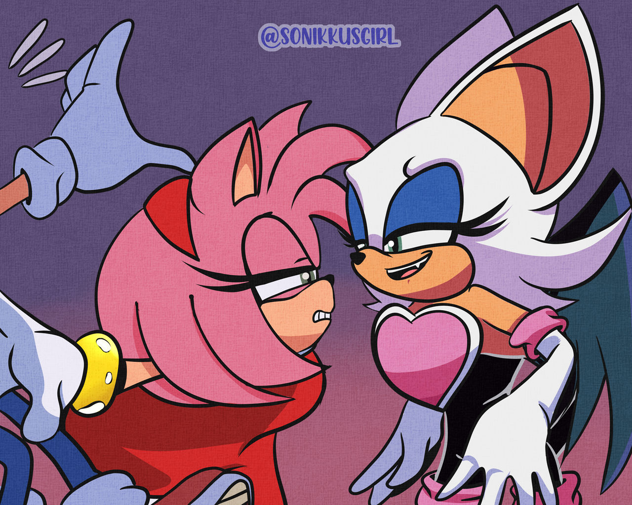 Amy Rouge Sus Amy and Rouge IDW by SonikkusGirl on DeviantArt