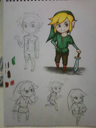 Toon Link Sketch Page