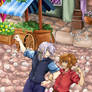 Sora  and Riku in kingdom of Corona