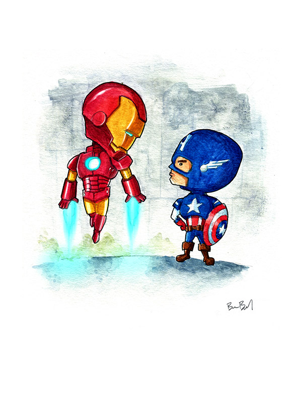 Ironman and Captain America