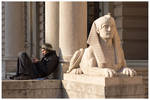 Man And Sphinx by knuta