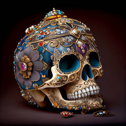 Beautiful Ornate Skull 05