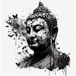 Ink Splash Buddha