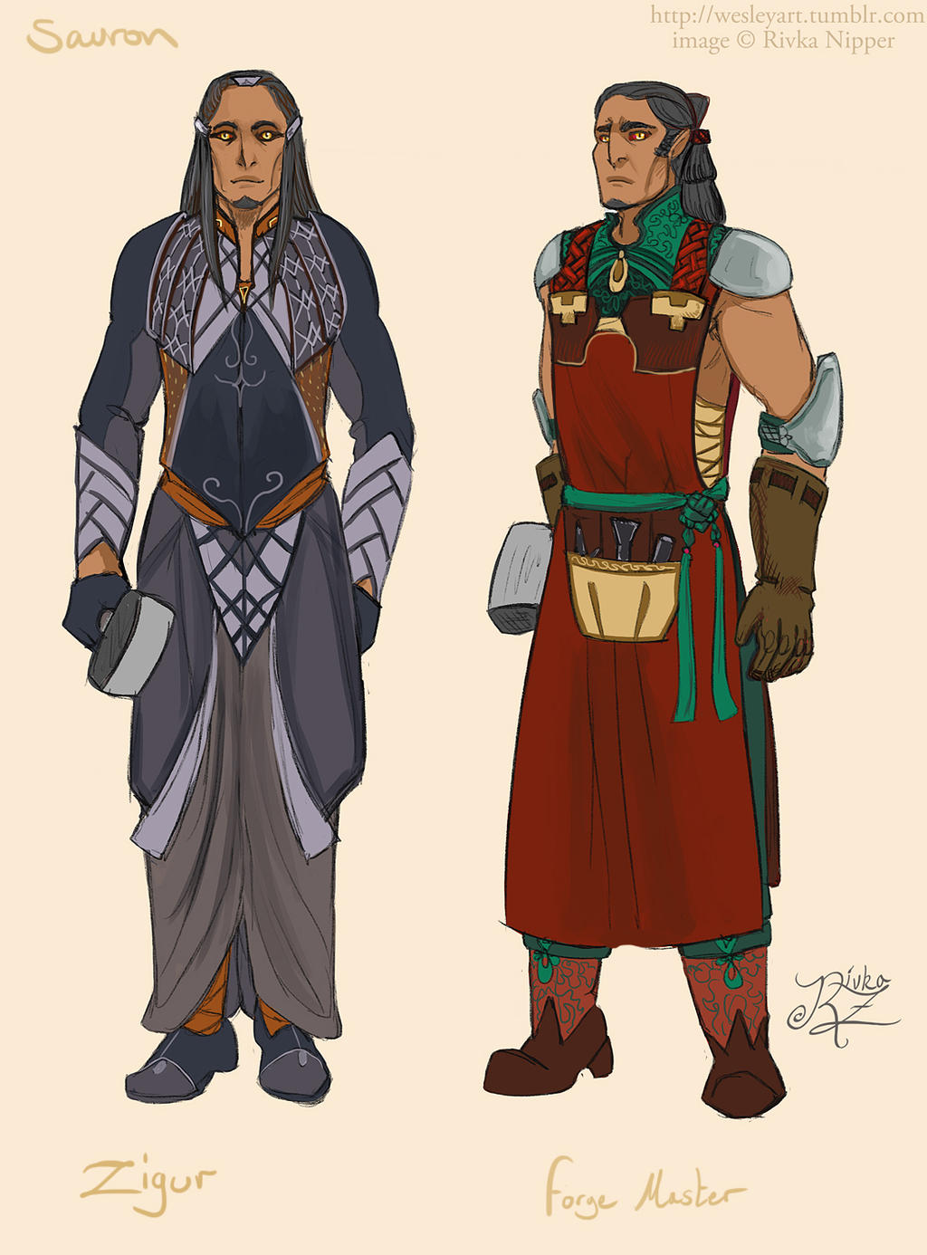 Sauron- Aule's Forge and Numenor outfits