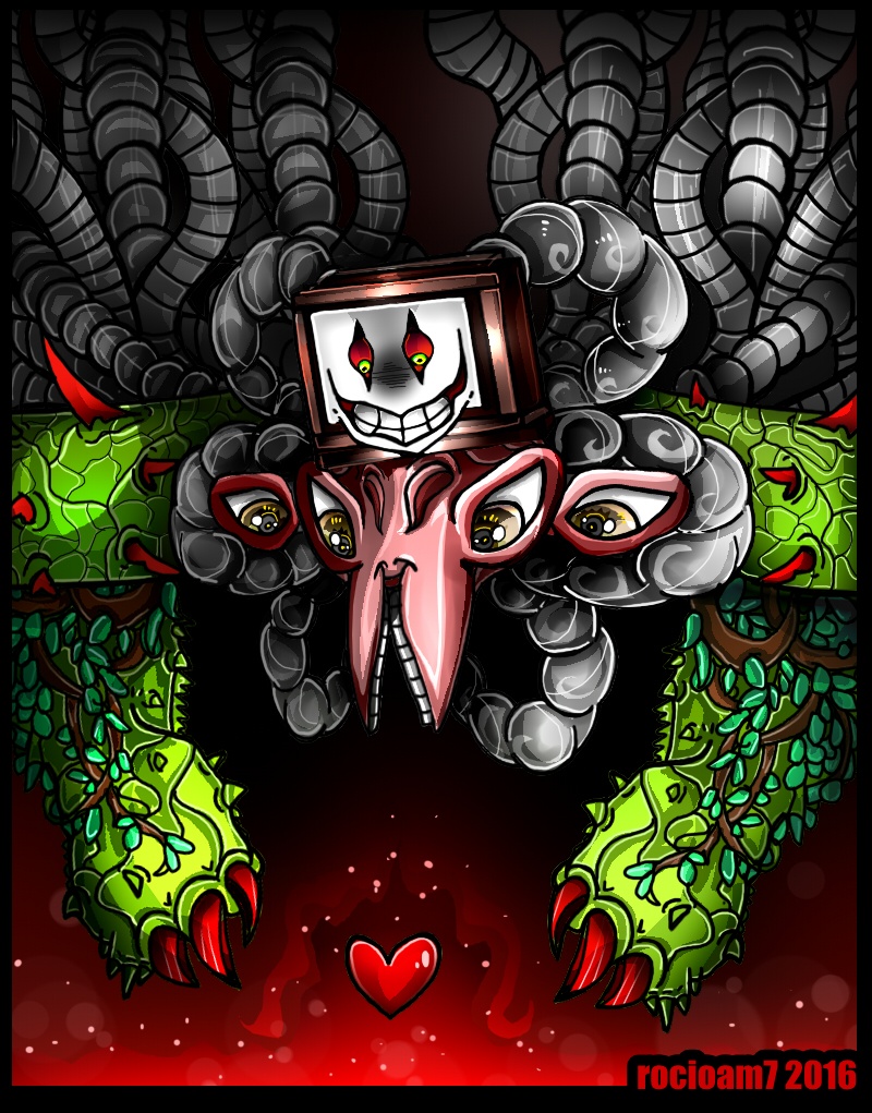 Omega Flowey/ Photoshop Flowey by HEADeYe on DeviantArt