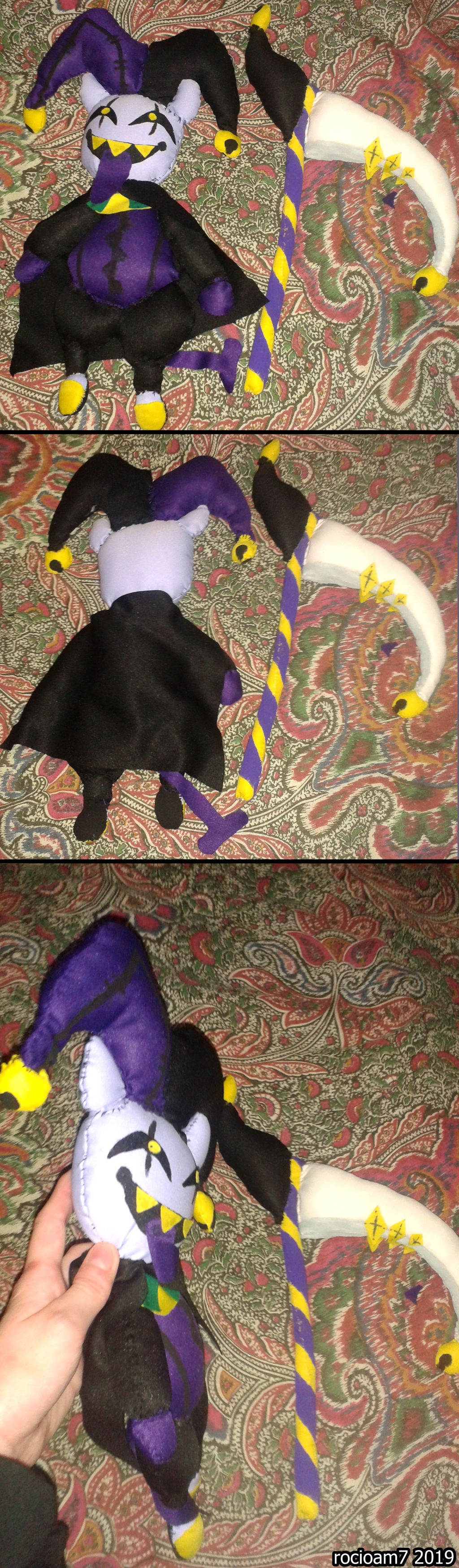 Jevil Plush + Pattern by rocioam7 on DeviantArt
