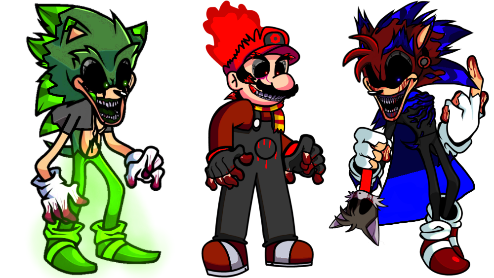 exe trio (triple trouble) by odysseybros on DeviantArt exe trio (triple trouble) by odysseybros on DeviantArt