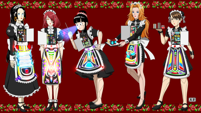 Mashiro Project Maidrobots - (Commissioned Work 57) by Gen-ZhenAi on DeviantArt