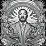 Blooms of Equality: Martin Luther King Portrait