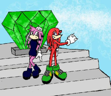 Knuckles and Julie-Su (Sonic X *Recolor*) by BerrystarLover on
