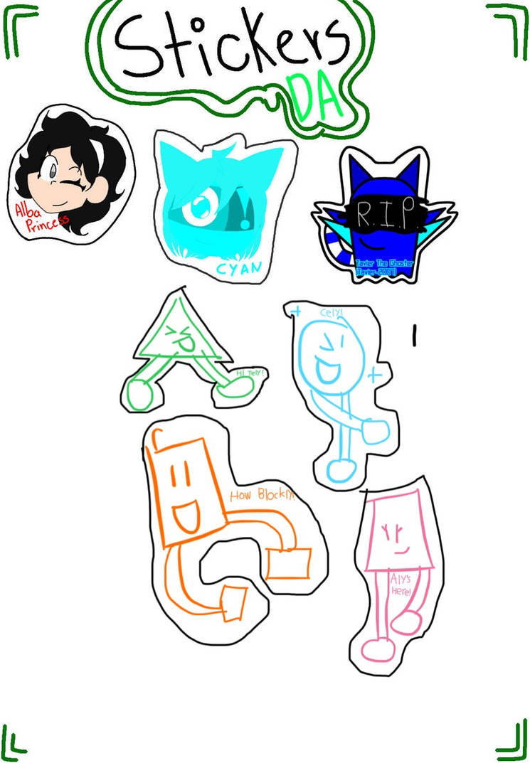 Sticky Sticker Deviantart Stickers (Collab) by mauriciohsil on DeviantArt