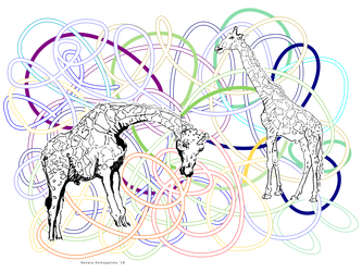 Giraffes - vector version