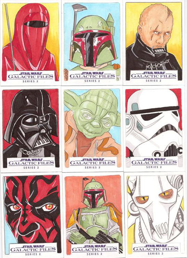 Star Wars Galactic Files Series 2 Sketch Cards 13