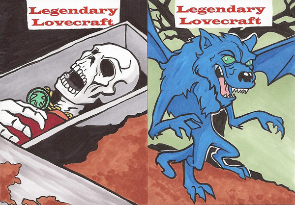 LEGENDARY LOVECRAFT SKETCH CARDS SET 3