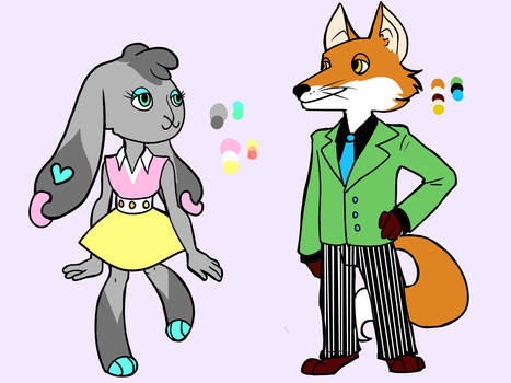 Rabbit and Fox Adoptables [For Sale]  1/2 Sold