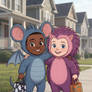 Troy and Isaac Dressed For Trick Or Treating