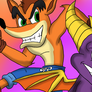 Crash Bandicoot Vs Spyro the Dragon