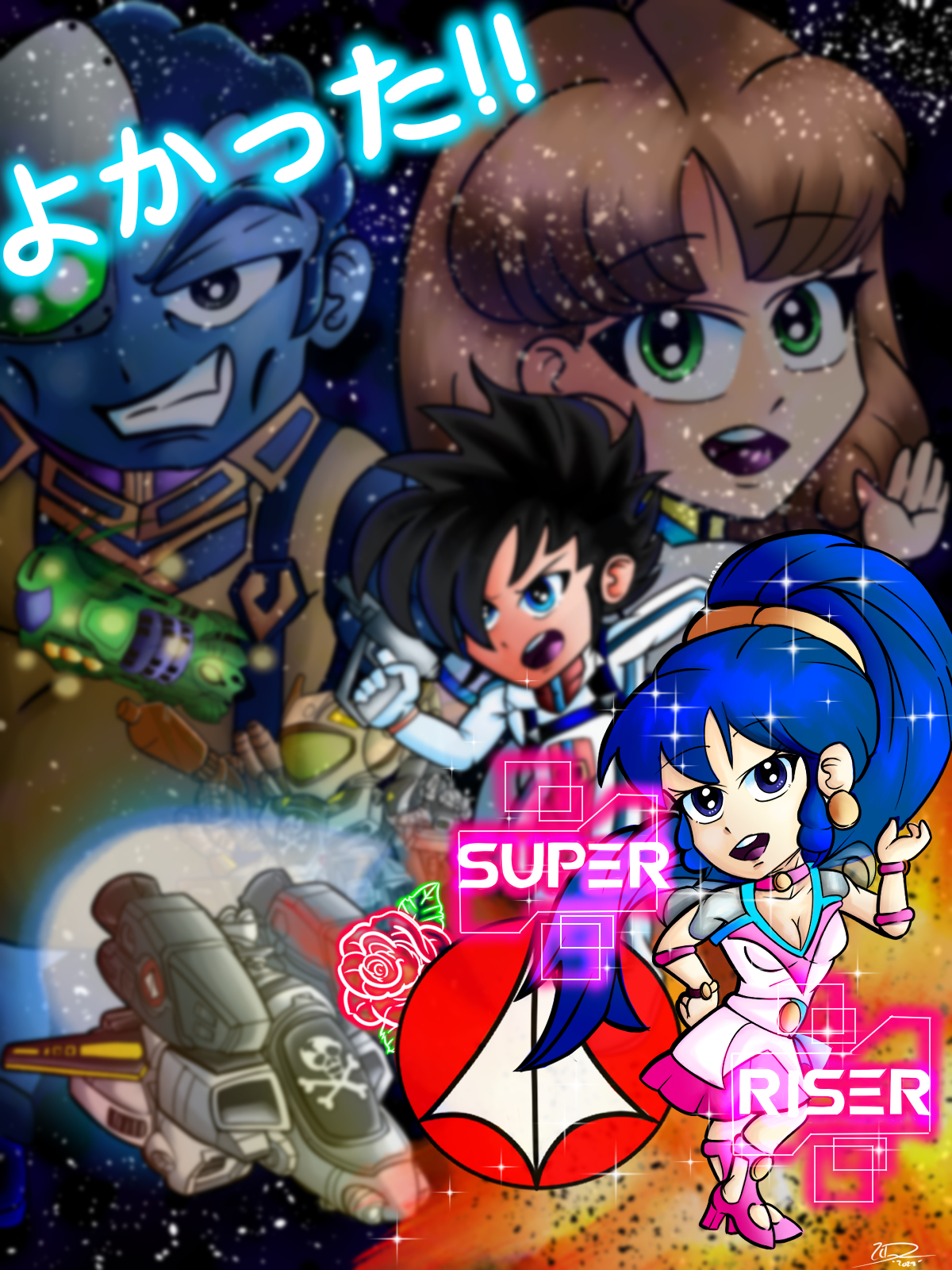 Super Riser !! (redux) by LiamCDunneArt on DeviantArt