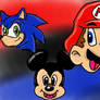 Sonic, Mario, And Mickey