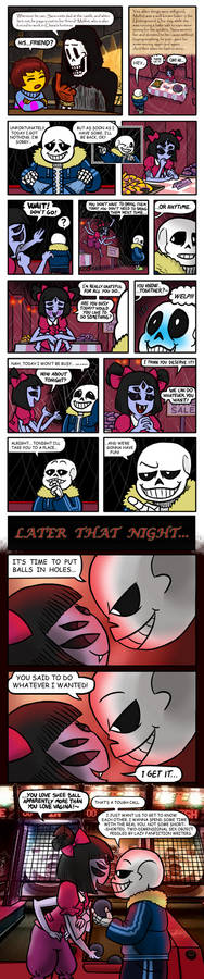 Sans and Muffet's first date