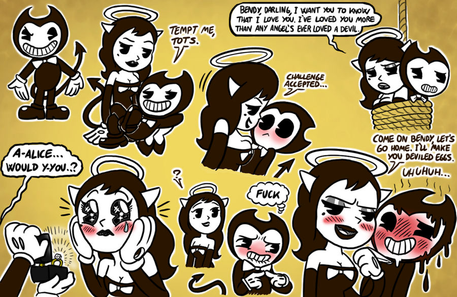Bendy x Alice Angel fluff by killb94 on DeviantArt