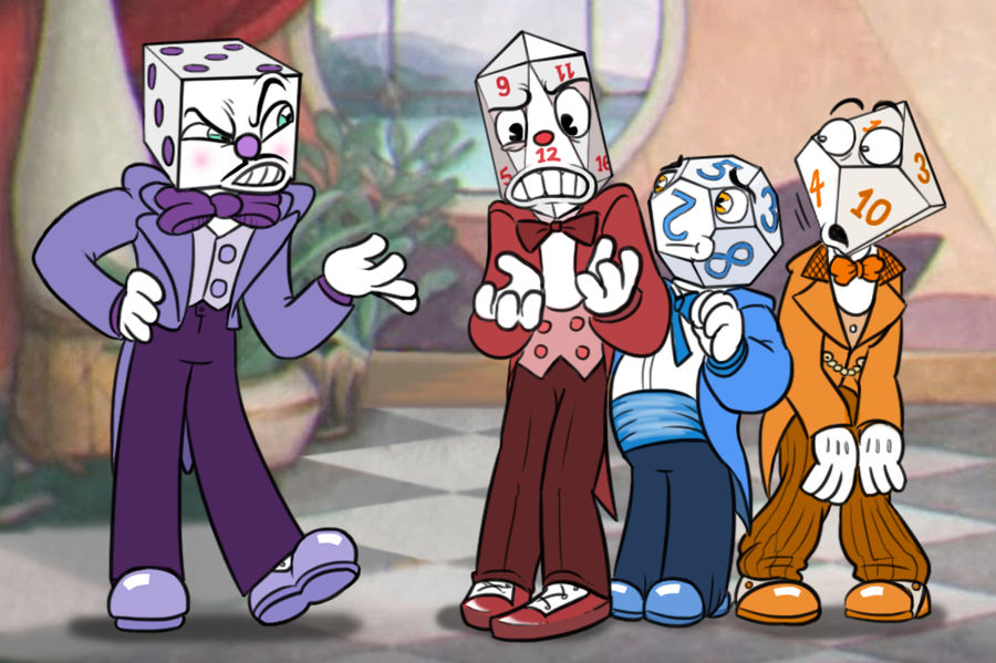 Cuphead Brothers Vs. King Dice by AxlHearts on DeviantArt