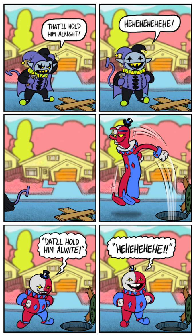 Jevil vs Beppi by killb94