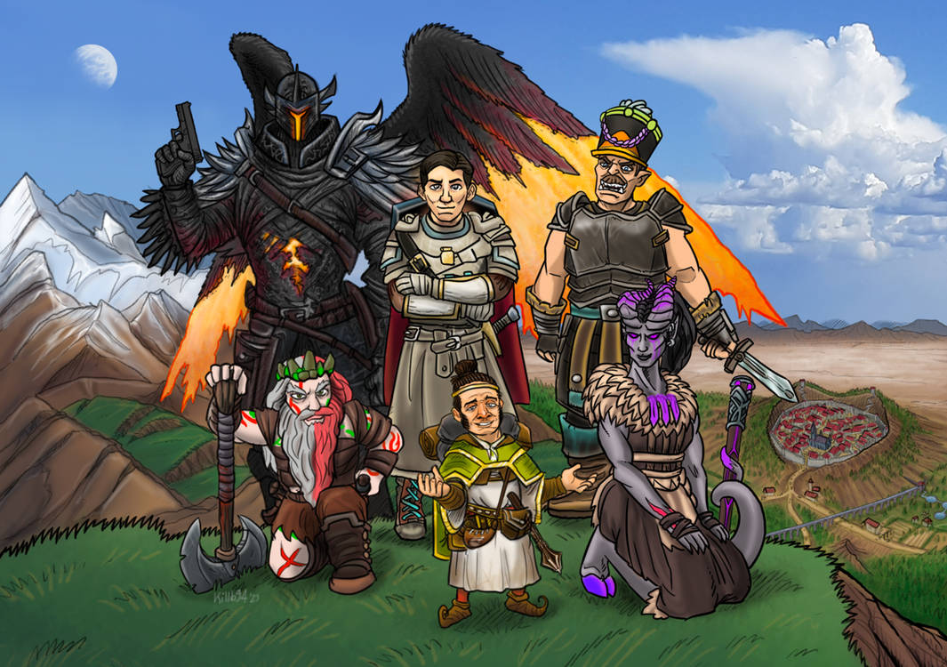 RPG heroes (commission) by killb94 on DeviantArt