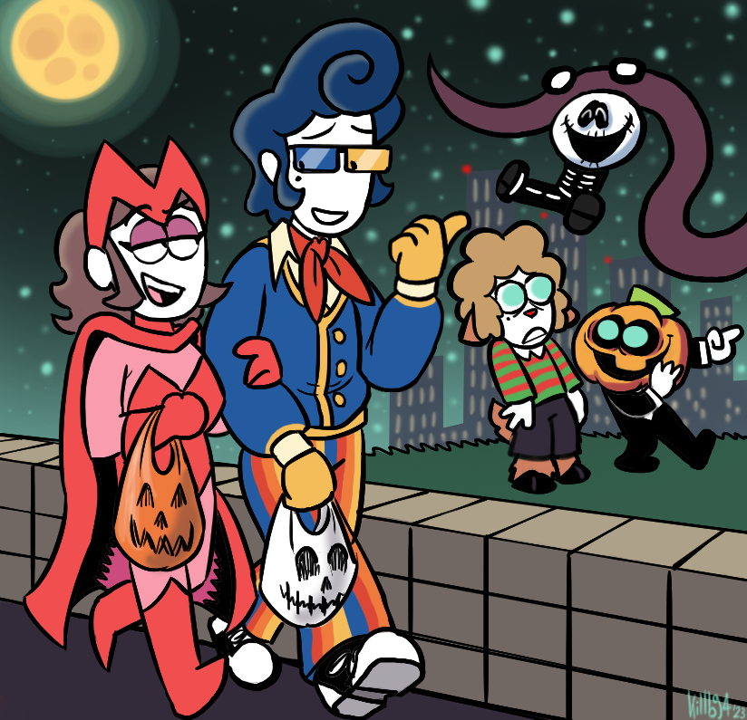 Spooky Month: Teen! Robert Rob and Ross by KadiTheFox on Newgrounds